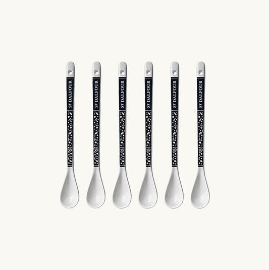 Set of 6 St Dalfour Ceramic Spoons